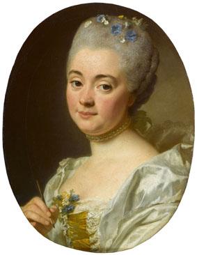 Alexandre Roslin Portrait of the artist Marie Therese Reboul France oil painting art